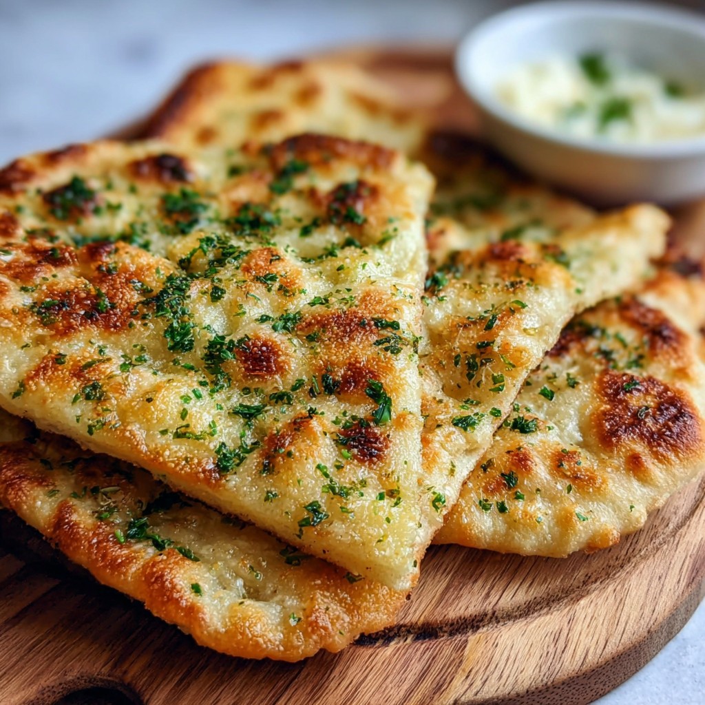 Air Fryer Garlic Flatbread - Quick & Delicious