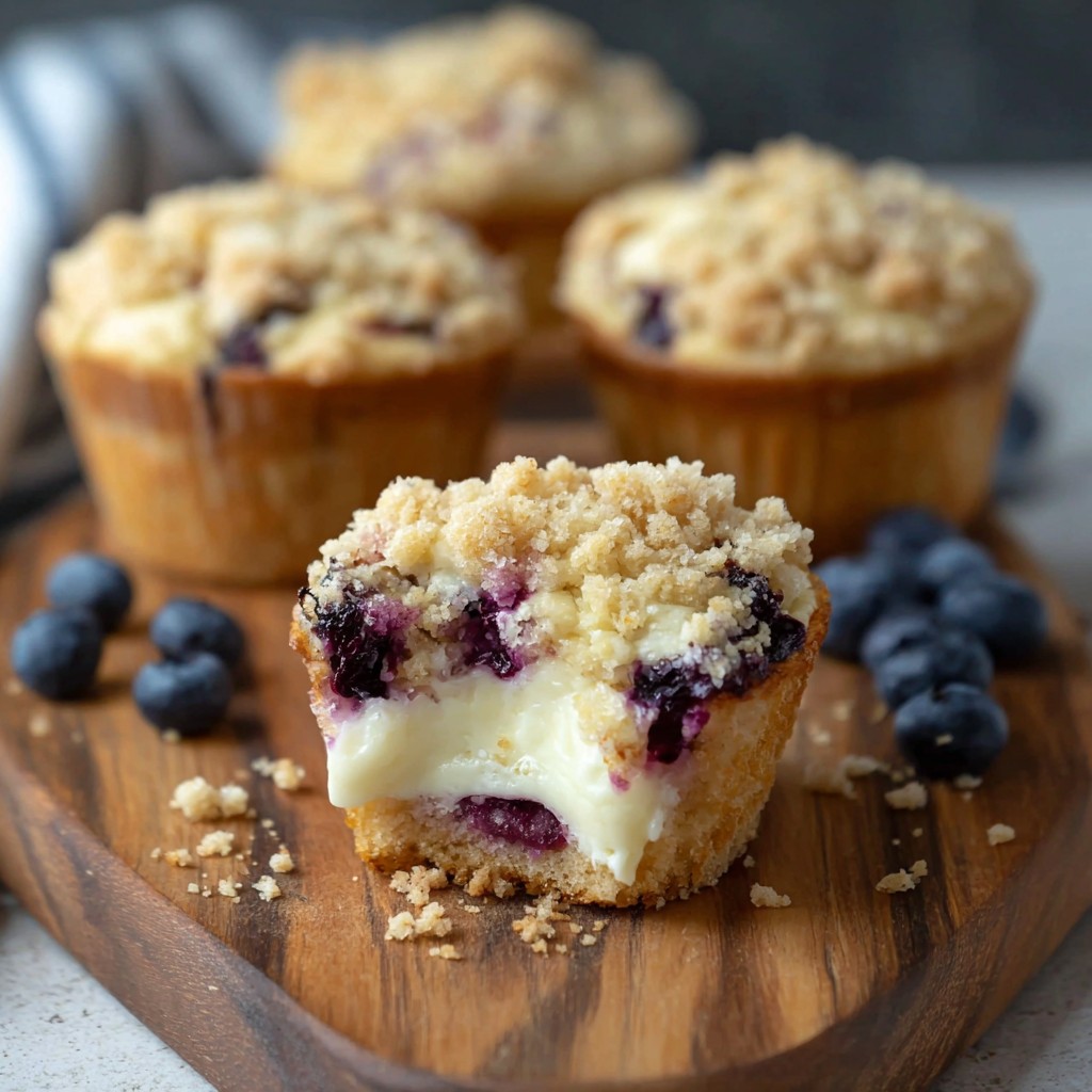 Blueberry Cheesecake Crumble Muffins: A Delicious Treat