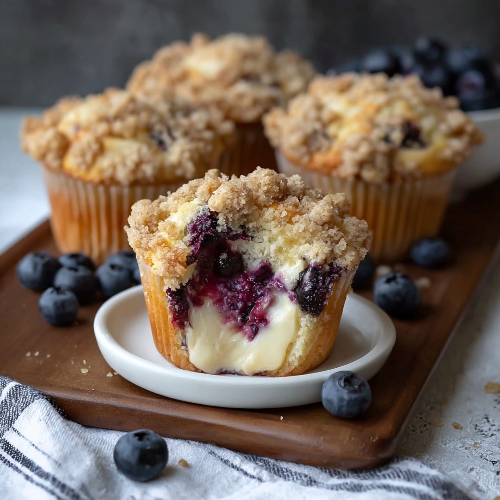 Blueberry Cheesecake Crumble Muffins: A Delicious Treat