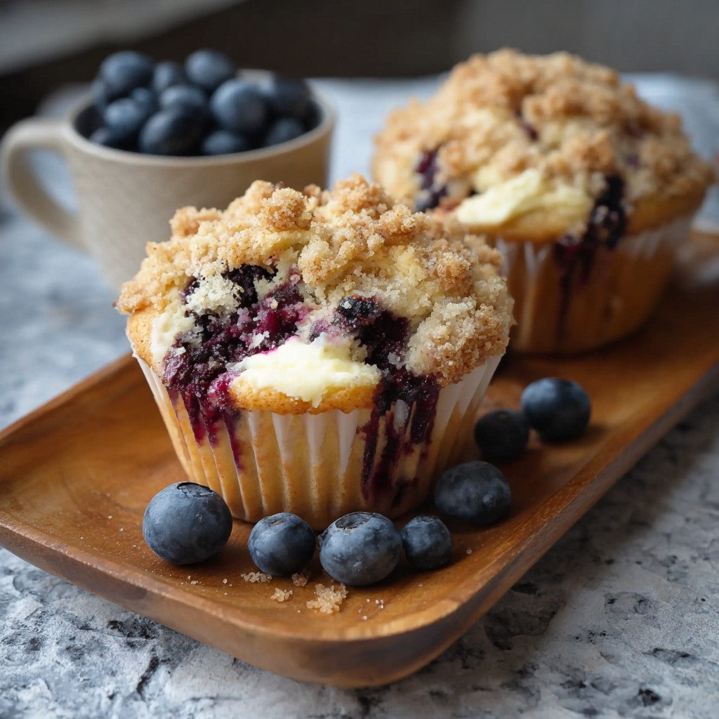 Blueberry Cheesecake Crumble Muffins: A Delicious Treat