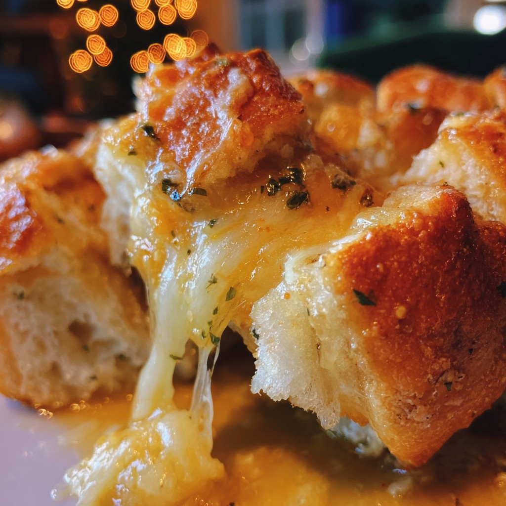 Cheesy Garlic Christmas Tree Bread – A Crowd-Pleasing Appetizer