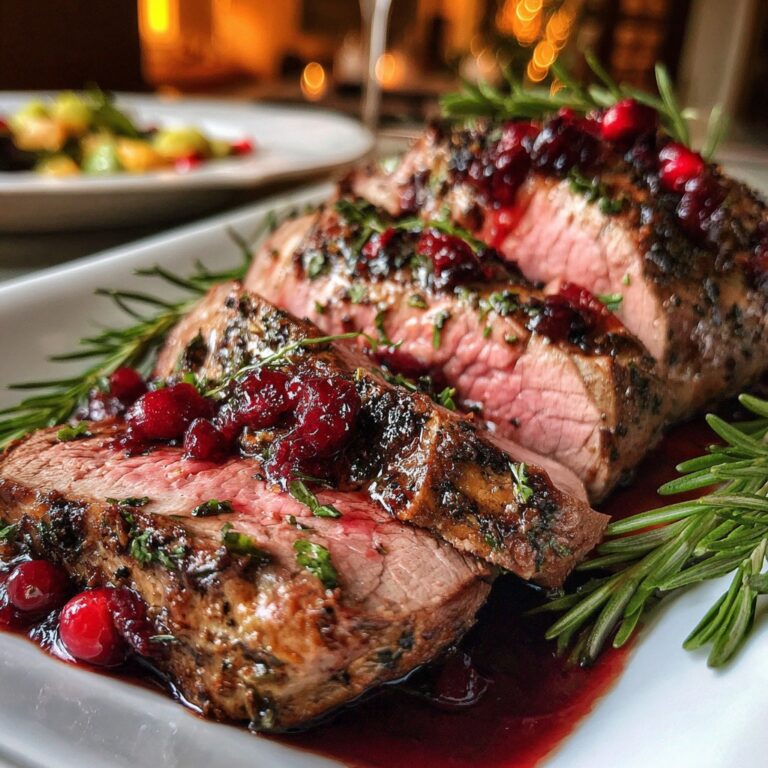 Christmas Beef Tenderloin Roast – Elegant, Juicy & Show-Stopping