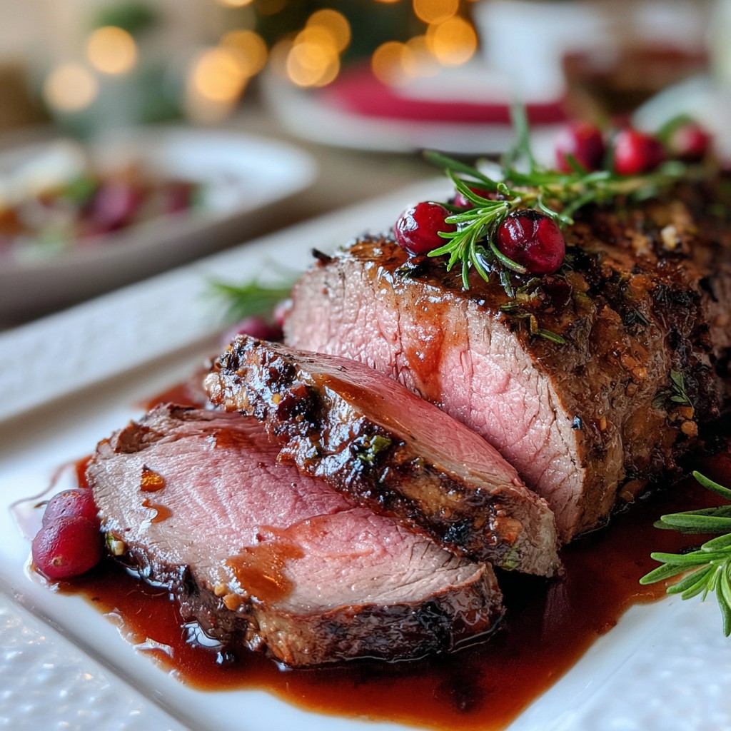 Christmas Beef Tenderloin Roast – Elegant, Juicy & Show-Stopping