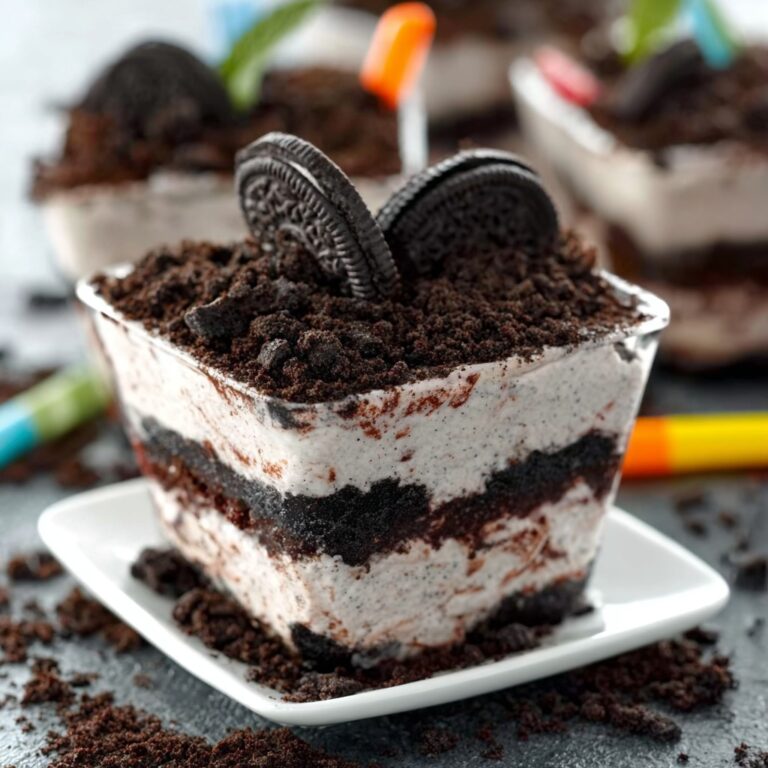 Creamy Oreo Dirt Cake – Delicious Dessert Recipe