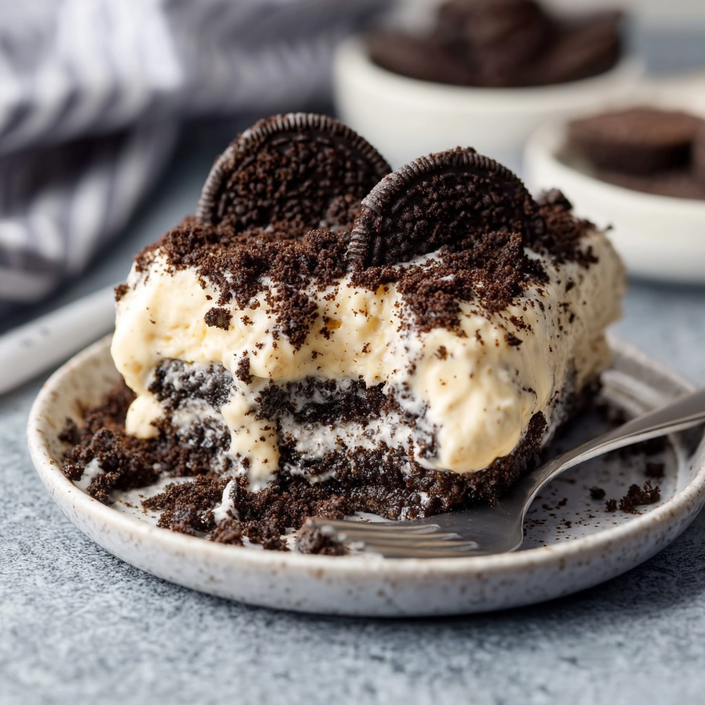 Creamy Oreo Dirt Cake - Delicious Dessert Recipe
