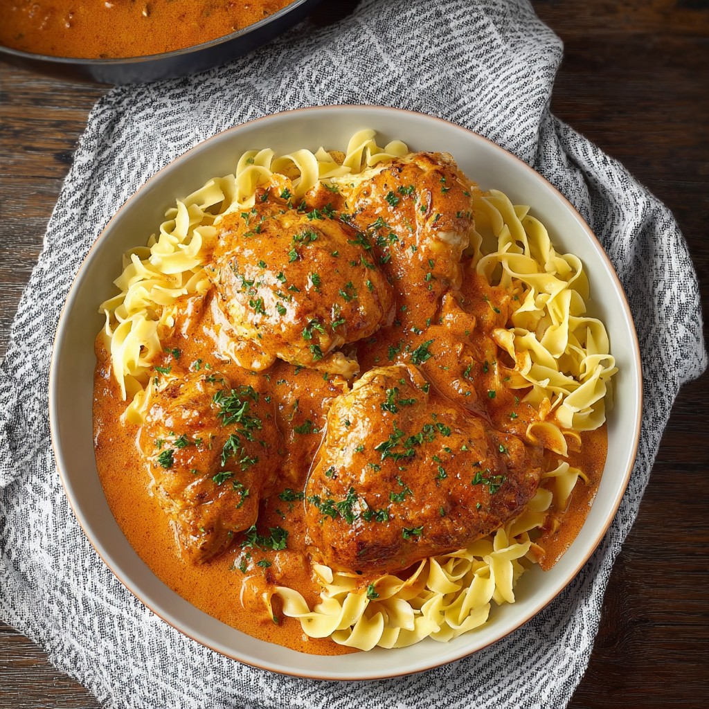 Easy Chicken Paprikash Recipe