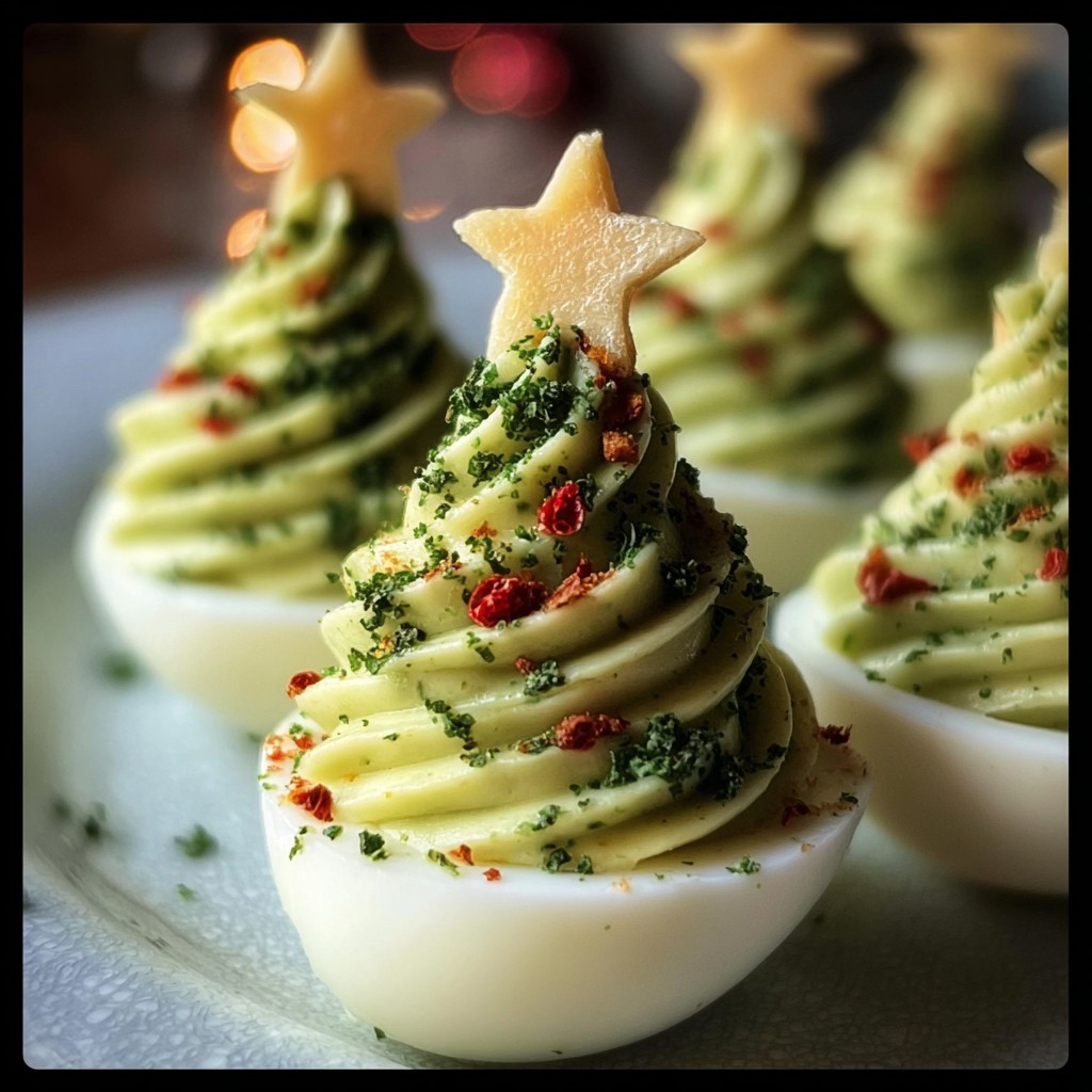 Festive Christmas Tree Eggs – Perfect Holiday Appetizer