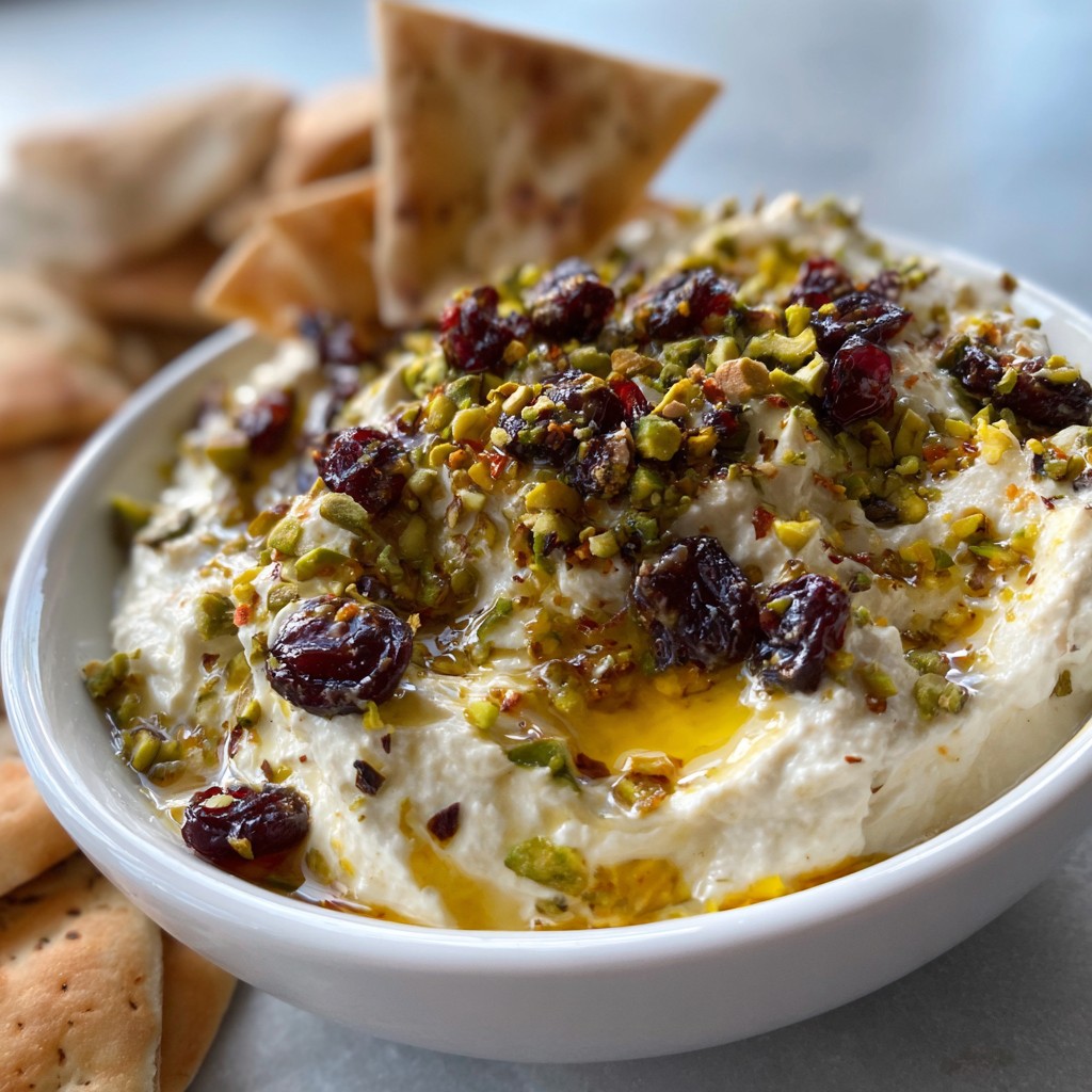 Festive Whipped Feta Dip – Sweet, Savory & Perfect for Christmas