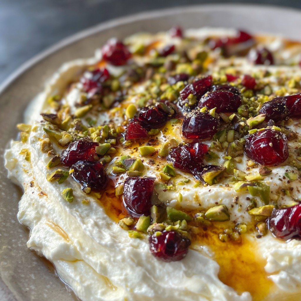 Festive Whipped Feta Dip – Sweet, Savory & Perfect for Christmas