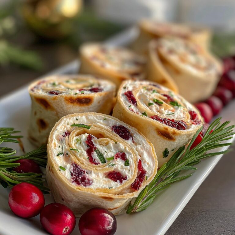 Holiday Cranberry Roll Ups – Easy Make-Ahead Christmas Appetizer
