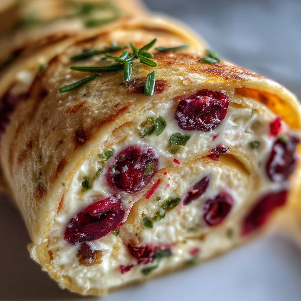 Holiday Cranberry Roll Ups – Easy Make-Ahead Christmas Appetizer