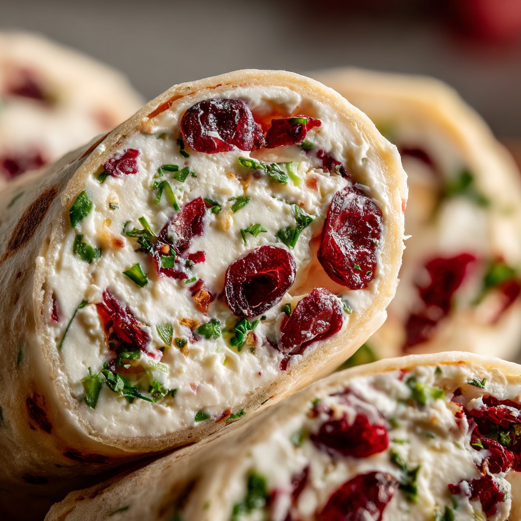 Holiday Cranberry Roll Ups – Easy Make-Ahead Christmas Appetizer