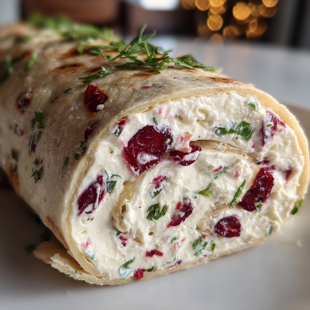 Holiday Cranberry Roll Ups – Easy Make-Ahead Christmas Appetizer
