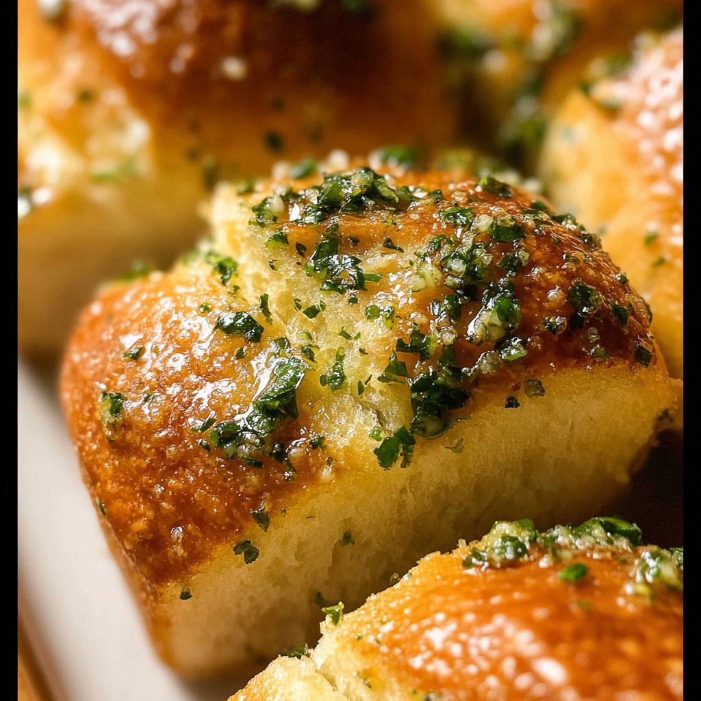 Homemade Garlic Dinner Rolls – Buttery, Fluffy & Easy