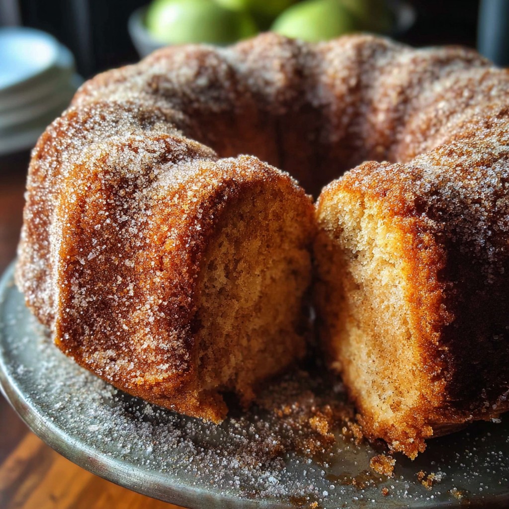 Moist Apple Cider Donut Cake – Sugary, Spiced & Baked