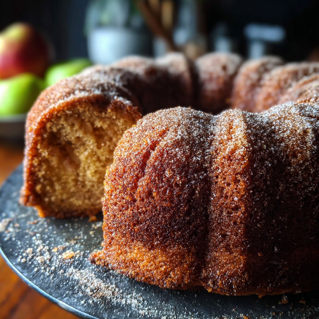 Moist Apple Cider Donut Cake – Sugary, Spiced & Baked