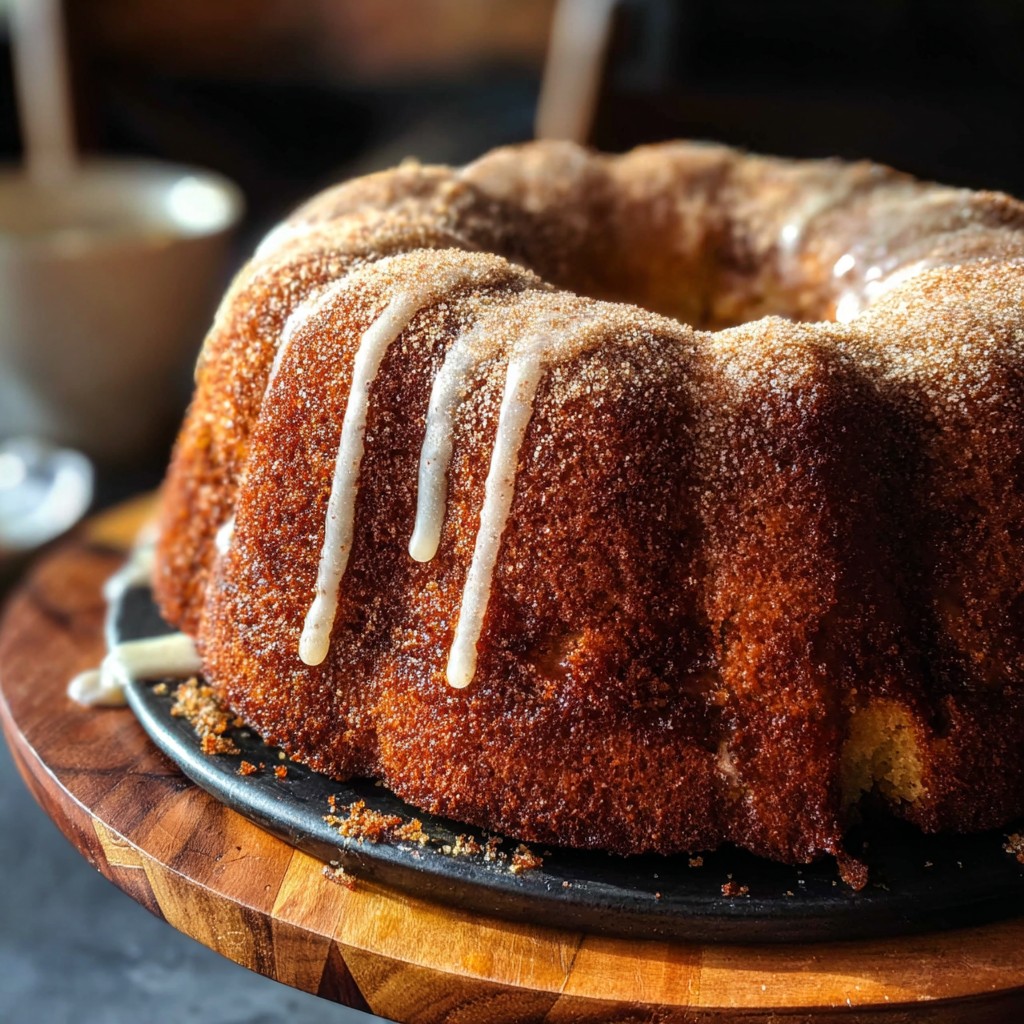 Moist Apple Cider Donut Cake – Sugary, Spiced & Baked