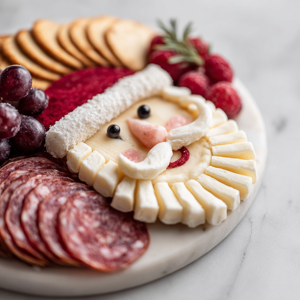 Santa Cheese & Charcuterie Board – Easy Christmas Appetizer