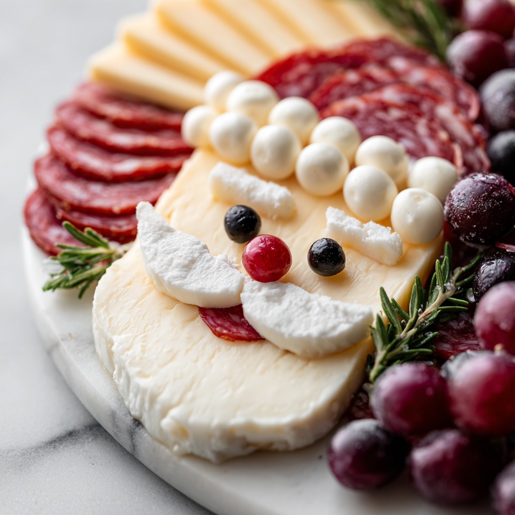 Santa Cheese & Charcuterie Board – Easy Christmas Appetizer