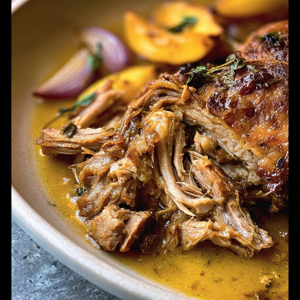 Slow-Cooked Apple Cider Pork – Sweet, Savory & Perfect for Chilly Nights