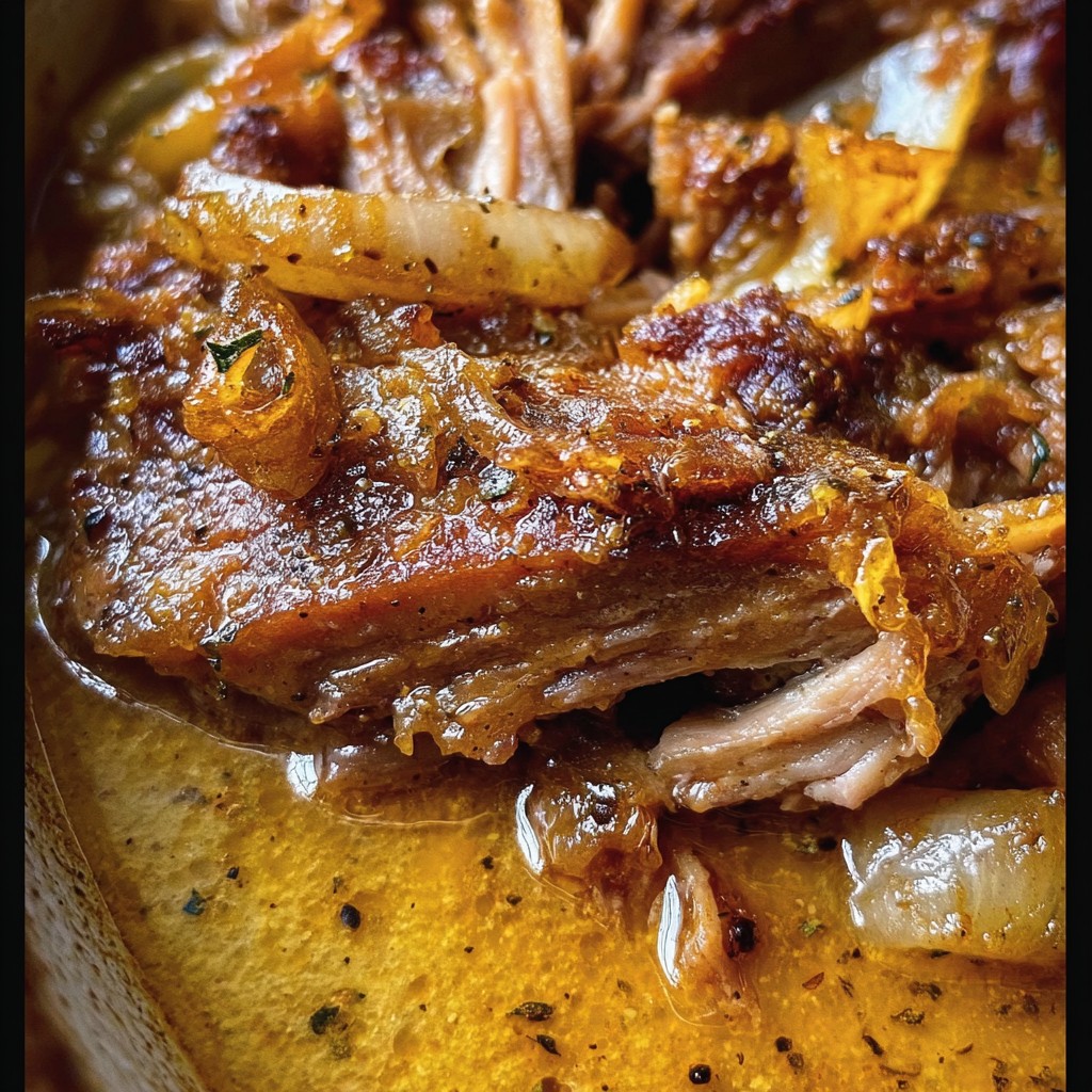Slow-Cooked Apple Cider Pork – Sweet, Savory & Perfect for Chilly Nights