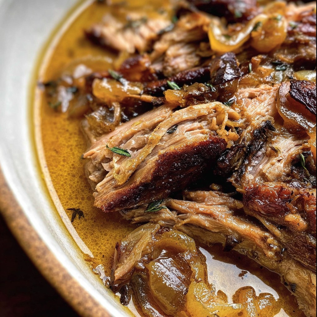 Slow-Cooked Apple Cider Pork – Sweet, Savory & Perfect for Chilly Nights