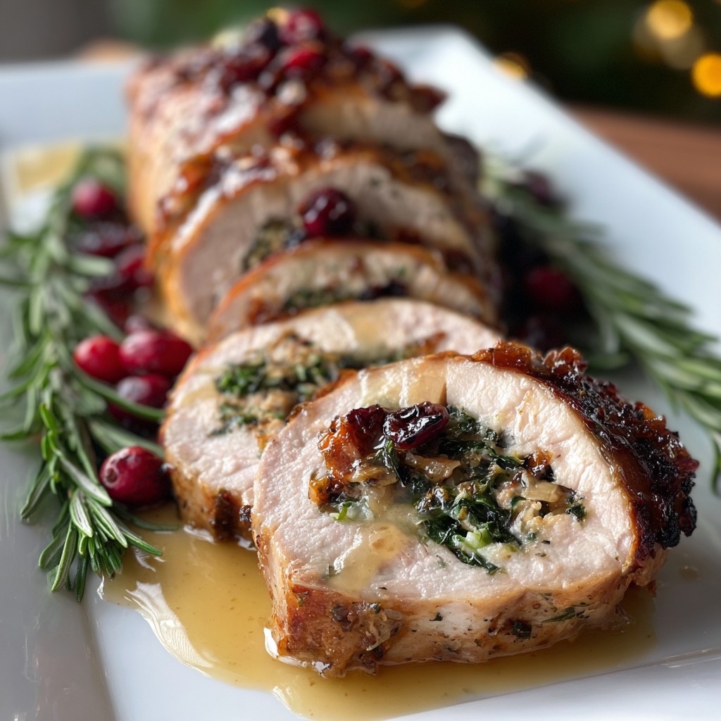 Stuffed Pork Tenderloin – Elegant & Flavorful Christmas Main Dish