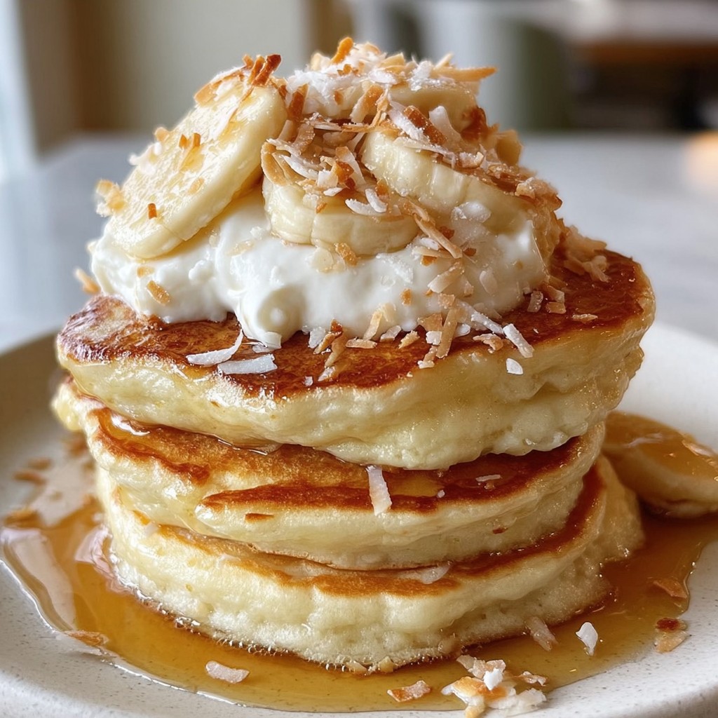 Sweet Coconut Cream Pancakes – Fluffy, Tropical & Irresistible
