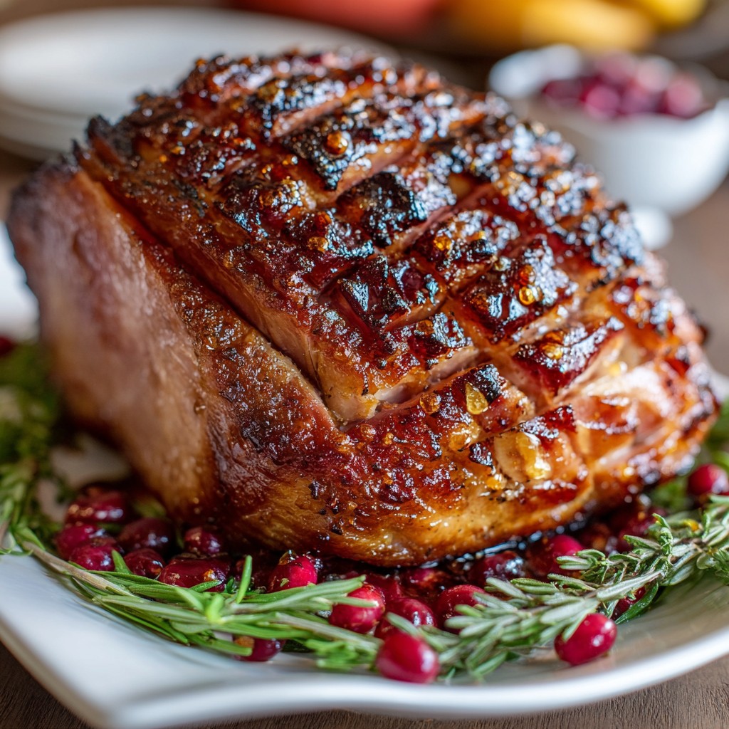 Thanksgiving Honey Glazed Ham – Perfect for Serving a Crowd