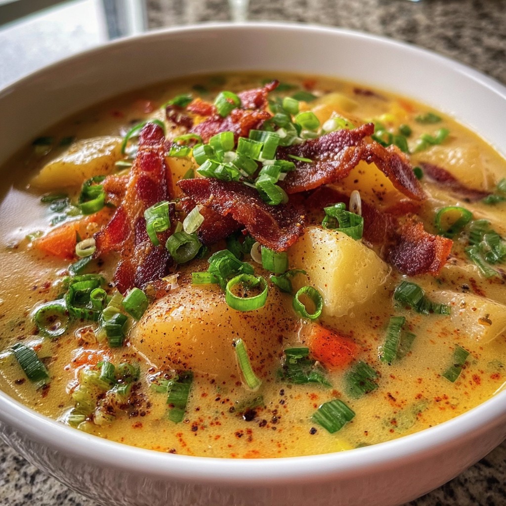 Cajun Potato Soup – Creamy, Spicy & Comforting