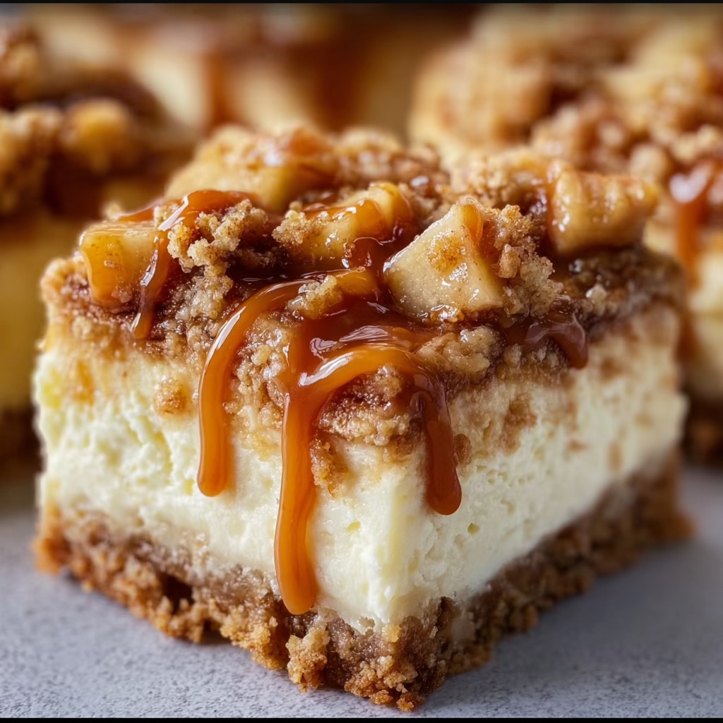 Caramel Apple Cheesecake Bars – A Decadent Fall Dessert