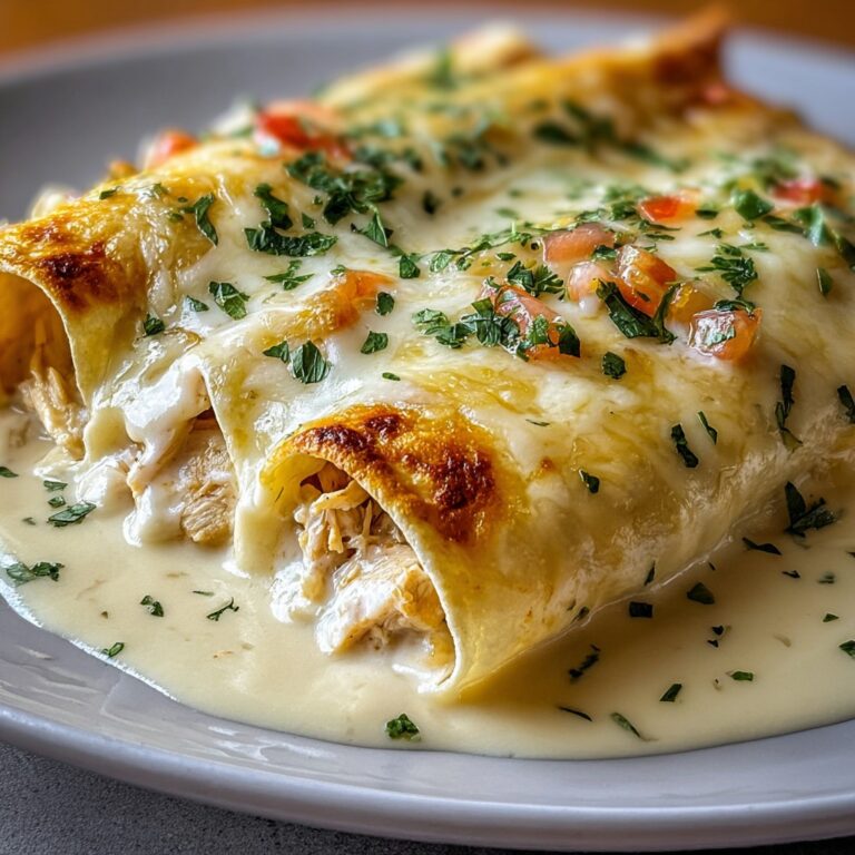 Chicken Enchiladas with Sour Cream White Sauce