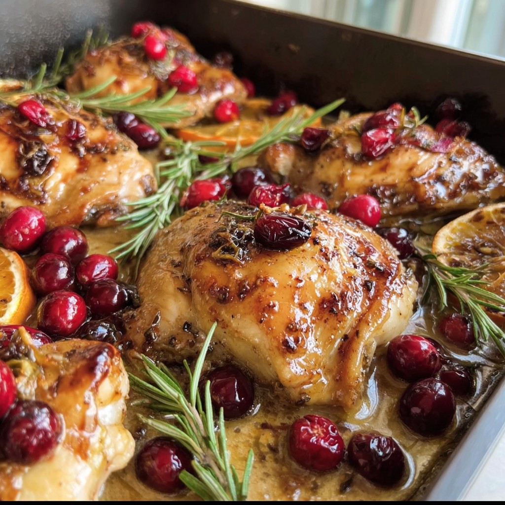 Cranberry Rosemary One-Pan Chicken – A Festive Fall Dinner Idea