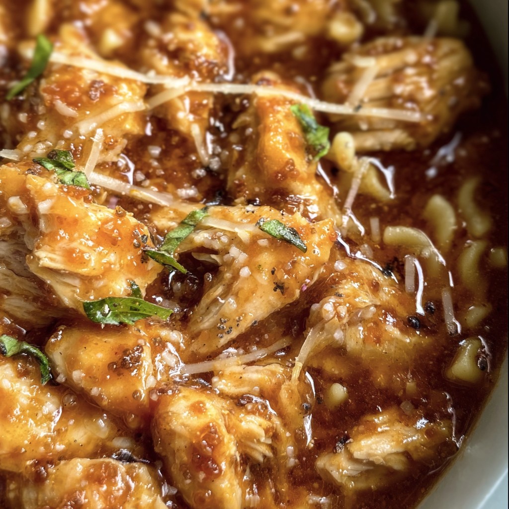 Crock Pot Creamy Chicken Parmesan Soup