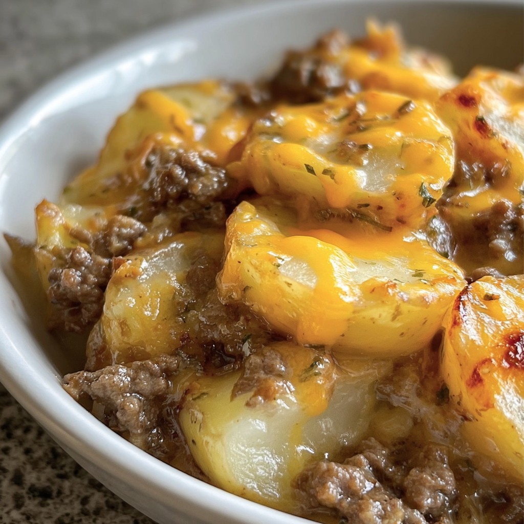 Crockpot Hamburger Potato Casserole