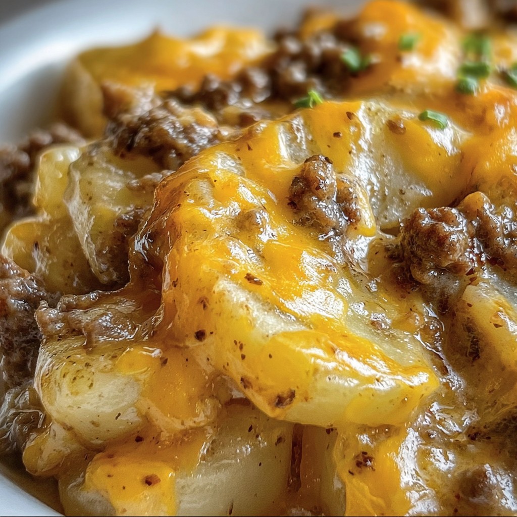 Crockpot Hamburger Potato Casserole