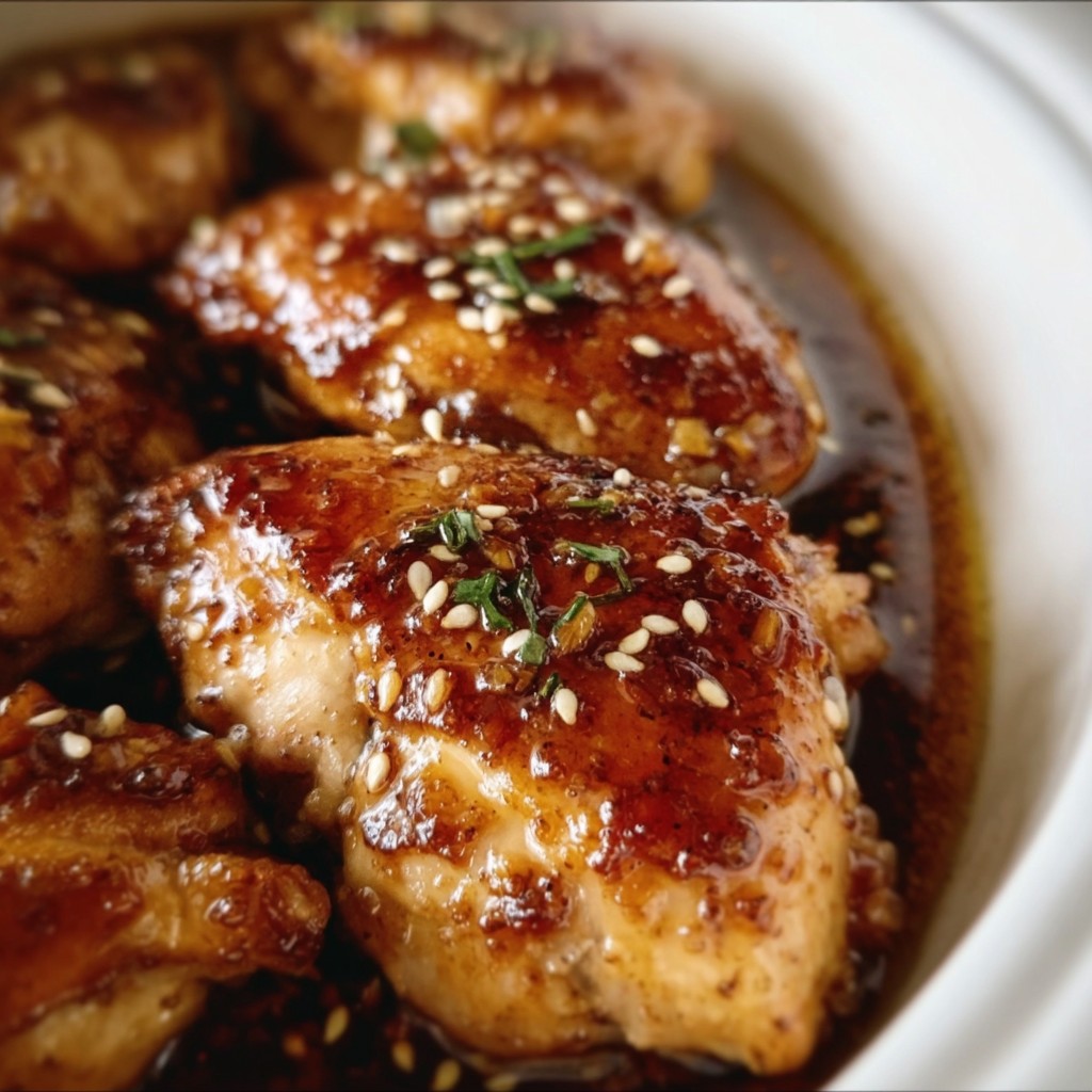 Crockpot Honey Garlic Chicken