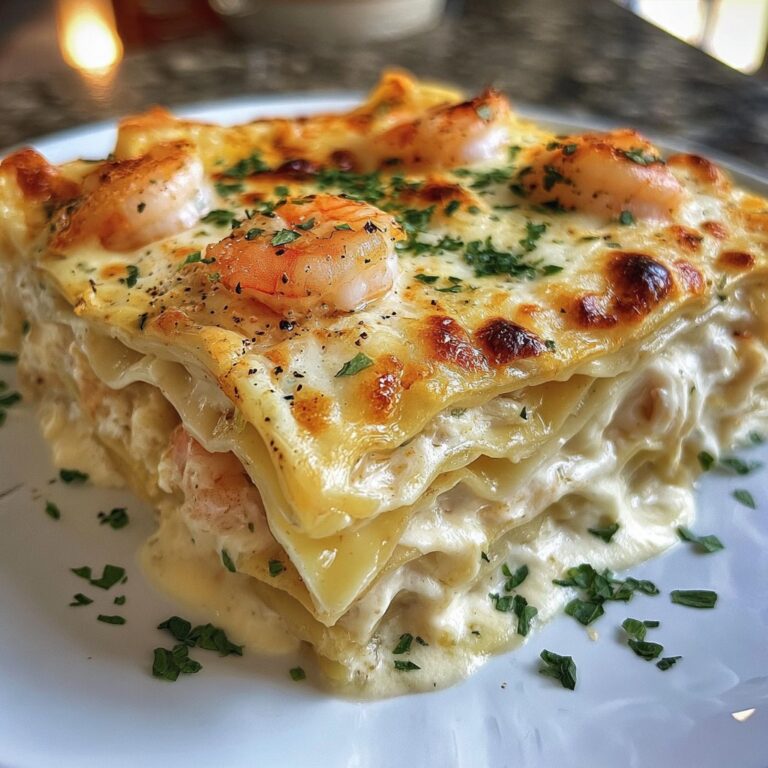 Garlic Butter Shrimp Scampi Lasagna – A Bold Seafood Casserole