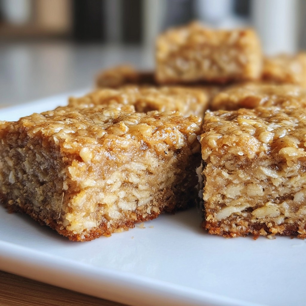 Healthy Banana Oatmeal Bars – Clean Eating Snack