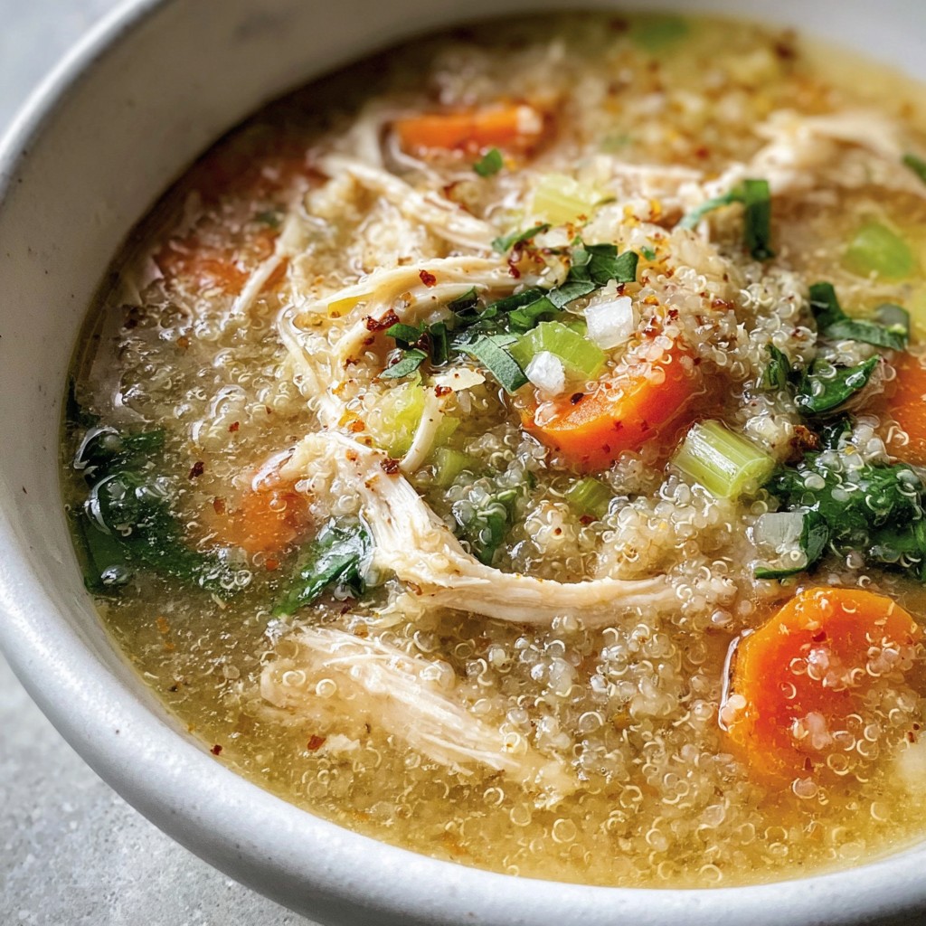 Healthy Chicken Quinoa Soup – Clean Comfort in a Bowl