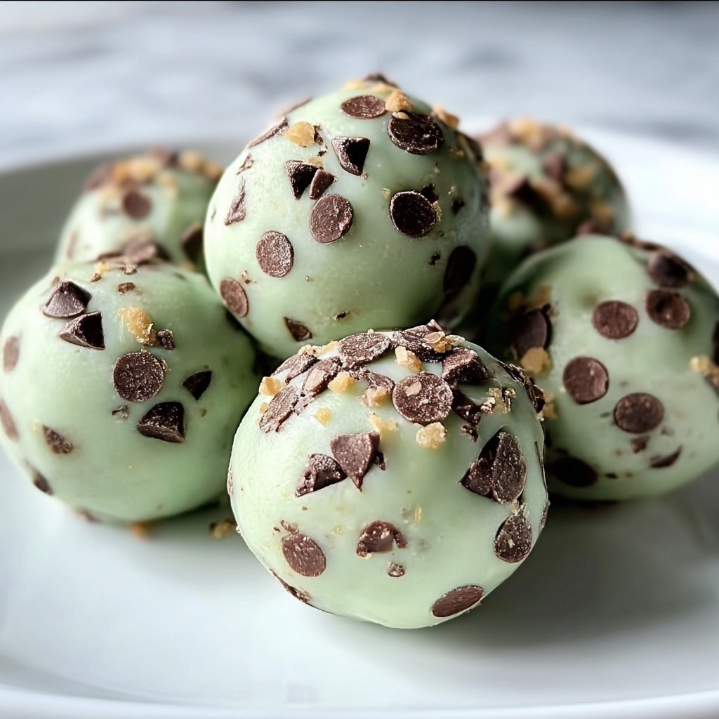 Healthy Mint Protein Bites – Chocolate Chip Energy Boosters