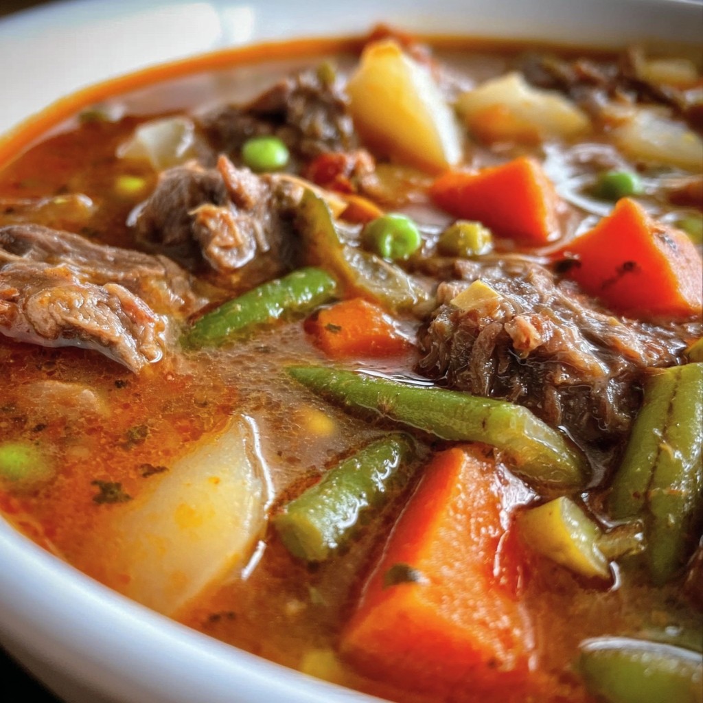 Hearty Beef & Vegetable Soup – Comfort in a Bowl
