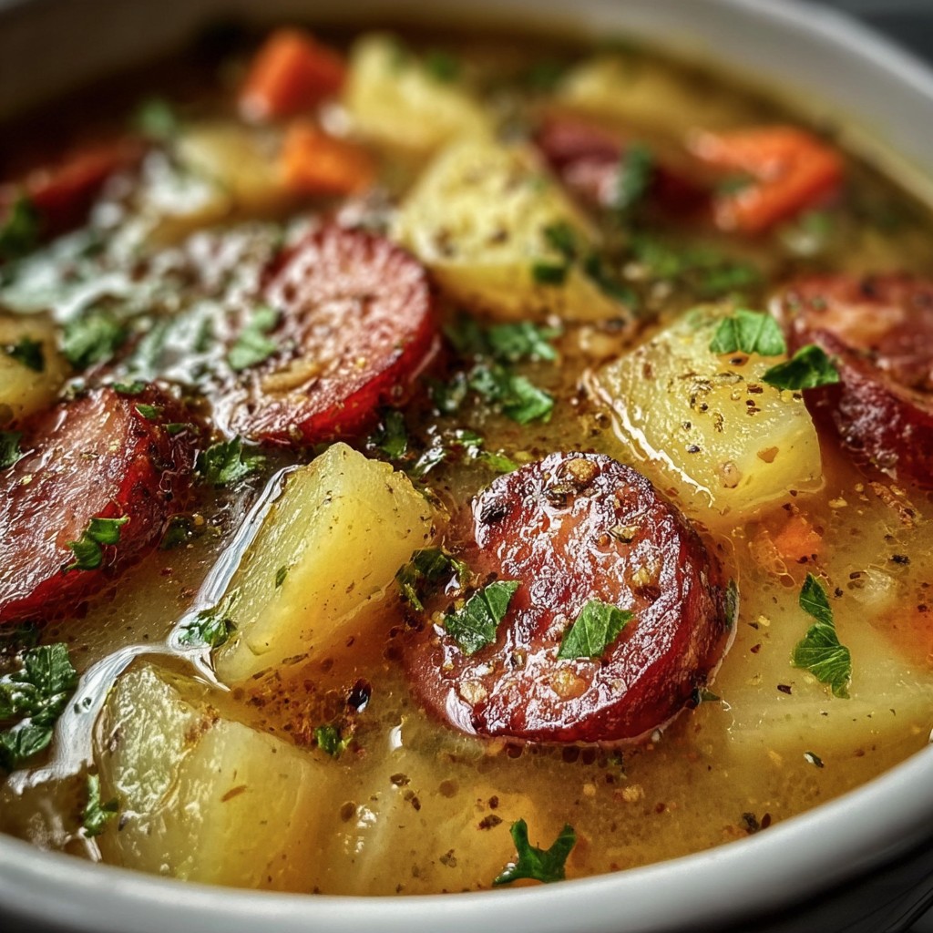 Kielbasa Potato Soup – Smoky, Creamy & Hearty