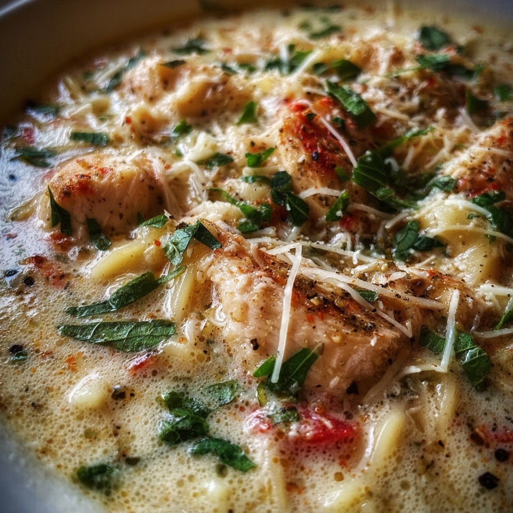 One-Pot Creamy Chicken Parmesan Soup – Weeknight Dinner Idea