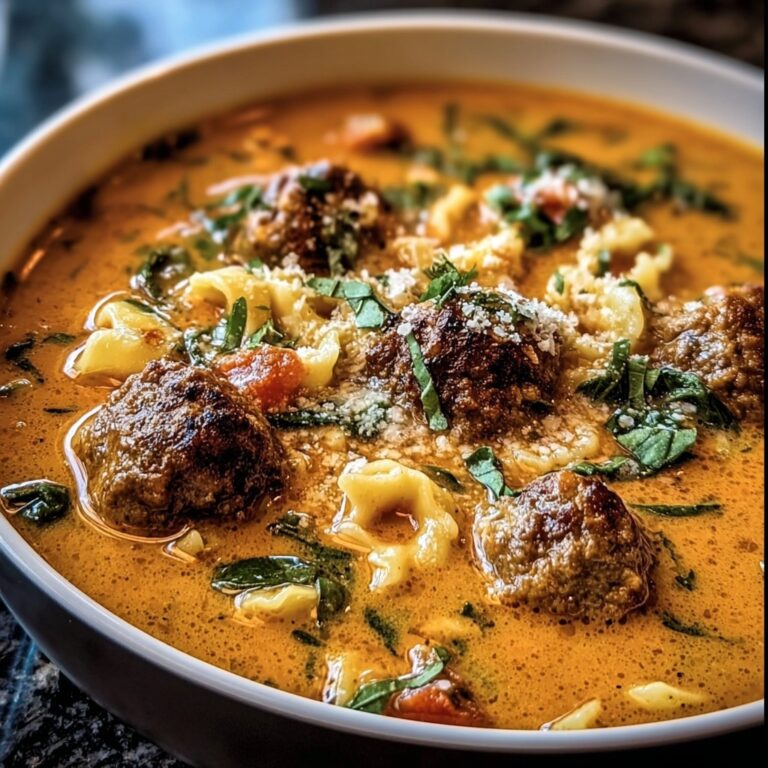 One-Pot Creamy Italian Meatball Soup – So Satisfying!
