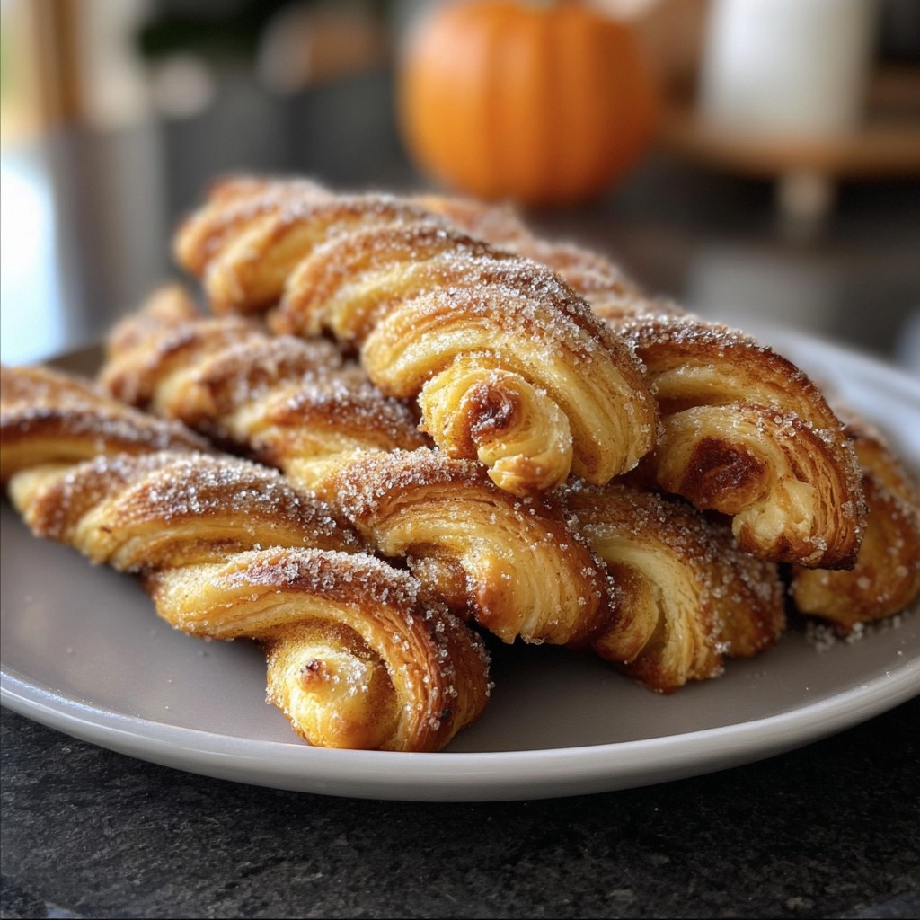 Pumpkin Pie Puff Pastry Twists – Sweet, Spiced & Shareable