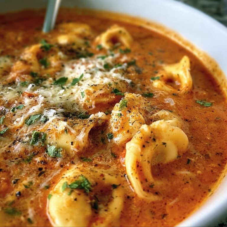 Rich Tomato Tortellini Soup – Creamy, Cheesy & Comforting