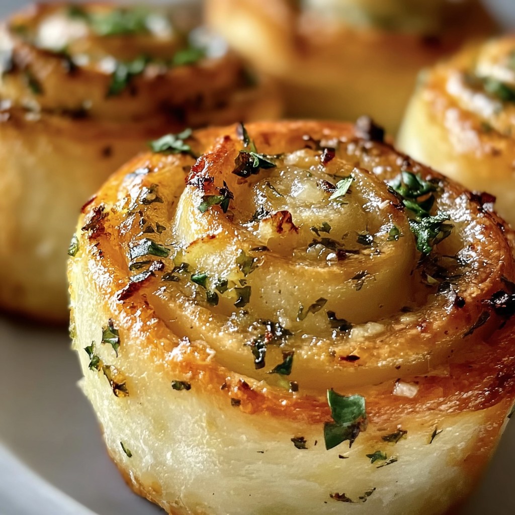 Savory Swirl Rolls with Garlic & Herbs – A Cozy Side Dish Idea