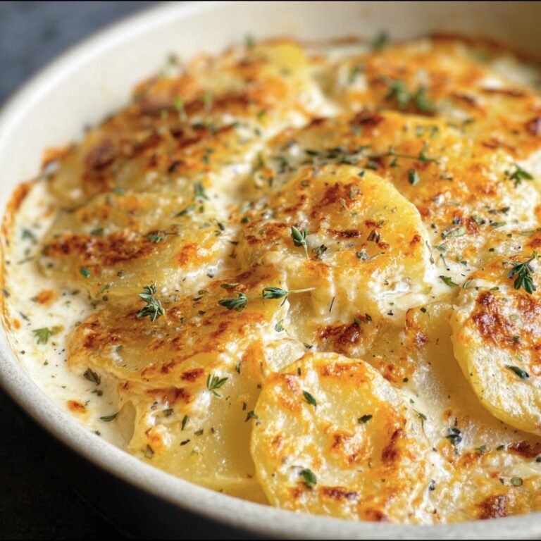 Slow Cooker Cheesy Scalloped Potatoes
