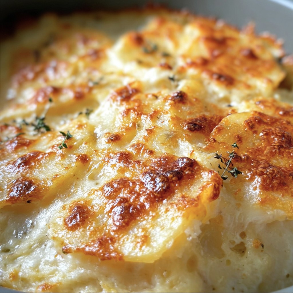 Slow Cooker Cheesy Scalloped Potatoes
